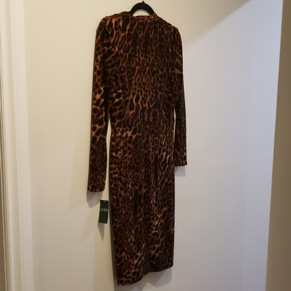 Ralph Lauren Leopard Print Dress - Size 4 - Picture 4 of 5